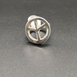 Plain Peace Symbol Ring